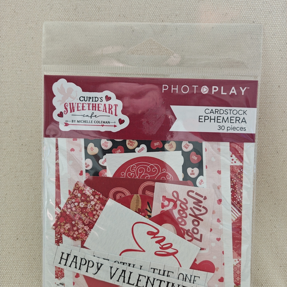 Cupid's Sweetheart Cardstock Ephemera - Pink & Red